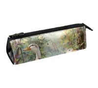VAPOKF Wild Indian Runner Ducks - Bolsa para bolígrafos, artículos de papelería, bolsa de cosméticos, bolsa compacta con cremallera