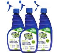 Vapor Fresh Spray de limpieza natural y desodorante para equipo de gimnasio, esterillas de yoga, zapatos y almohadillas deportivas, 16 onzas, 3 Paquete