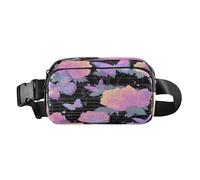 Vapor Style Roses Butterfly Dreamy - Bolsa cruzada de moda para mujeres de negocios, pequeña con correa ajustable para entrenamiento, correr, senderismo, bolsas de cintura para mujer