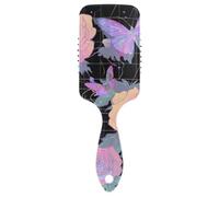 Vapor Style Roses Butterfly Dreamy - Masajeador de cuero cabelludo cepillado para el crecimiento del cabello con mango ergonómico cepillos para cabello