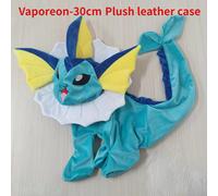 (Vaporeon-30cm) Lucario Eevee Giant Pokemon Semi-finished Leather Holster Umbreon Plush Soft Stuffed Doll Cinderace Zeraora Dialga Toys for Kids