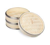 Vaporera bambu cesta de vapor vaporizador asiático apilable natural 800 g