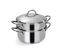Vaporera Barazzoni Inox 18/10 Set 3 Piezas Inoxidable Cromo Cepillado