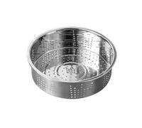 Vaporera De Acero Inoxidable Cesta de drenaje acero inoxidable 304, cesta for vaporera alimentos, mango antiescaldaduras, herramienta cocina(B-20cm)