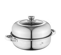 Vaporera de Acero Inoxidable Cocina a vapor sopera de inducción a gas General para Uso en la Cocina