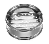 Vaporera de Acero Inoxidable para Dumplings, Acero Grueso, Uso Comercial | Acabado Pulido en Plata, Base sin Asas, Calor Uniforme, Cocina Doméstica y Preparación Profesional