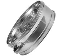 Vaporera de Acero Inoxidable para Dumplings y Marisco, Cocina | Acabado Plata, Orificios de Vapor Isométricos, Cuerpo Engrosado, Asa Antiquemaduras, Uso Doméstico