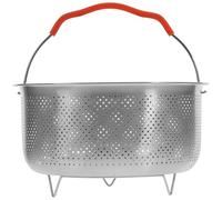 Vaporera de Alimentos de Metal de Acero Inoxidable 4l Redonda | Rejilla Reutilizable para Cocinar al Vapor, Borde Pulido Suave, Uso en Olla, Sopa y Avena