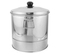 Vaporera de Arroz de Acero Inoxidable 20l, 3 Capas con Tapa | Acero Inoxidable Apto para Alimentos, Cesta Desmontable y Bandeja Incluida, Limpieza Rápida para Catering y Preparación