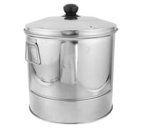 Vaporera de Comida China de Acero Inoxidable 20l de 3 Capas | Tapa y Rejilla Desmontable, para Dumplings y Dim Sum, Uso Doméstico o Restaurante