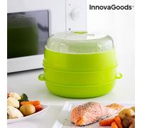 Vaporera Doble Universal Para Horno De Microondas