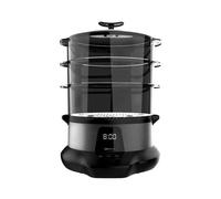 Cecotec Vaporera Eléctrica VapoVita 3000 Pro. Cocina al Vapor y Conserva Nutrientes y Vitaminas. 1000W, Digital, Incluye 3 Recipientes, Cuenco para arroz 1L, Piezas no Eléctricas Aptas Lavavajillas