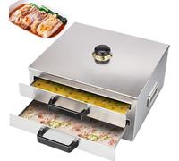 Vaporera For Rollos De Fideos De Arroz, Máquina Multifuncional For Hacer Rollos De Arroz, 2 Cajones + 1 Vaporera, For Cocinar Bollos De Dim Sum Y Empanadillas.
