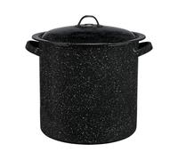 Vaporera Granite Ware de 15,5 cuartos de gal n con tapa. Acero esmaltado perfecto para cocinar al vapor.