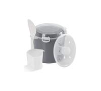 Metaltex Cocedero Arroz y Cereales, Plástico, Negro, 2.2 litros, Multicolor