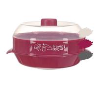 Vaporera para Microondas - Cocina al Vapor Rápida y Saludable - Estuche de Vapor fácil de Limpiar - Ideal para Verduras, Pescado y Carne. Color Burdeos.
