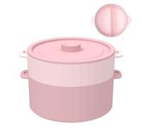 Vaporera para microondas - Diseño plegable antiadherente de doble capa, para horno de microondas, con sistema de tapa, para alimentos para bebés, cocina, dormitorio, restaurante, almacenamiento de