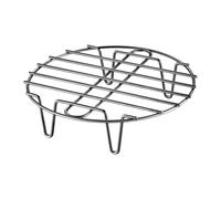 Vaporera - Rejilla de cocción a prueba de óxido, plataforma elevada, soporte de circulación de vapor, ayuda multiusos para para la cocina, carne, mariscos, huevos, pastelería, preparación