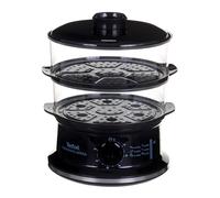 Vaporera - TEFAL - VC140131 - Negro - 900W - Temporizador mecánico