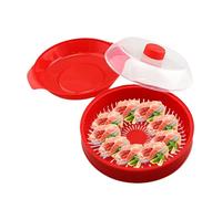 Vaporero de cocina de verduras - Vaporero de microondas, tapa a prueba de calor, recipiente de alimentos fácil de limpiar, preparación rápida de comidas, accesorio de cocina portátil para apartamentos