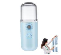 Vapores portátiles para ropa, rociador de niebla para spray de ropa, mini vaporizadores de viajes de niebla fina con tanque de agua visual, nano señor nano recargable USB, botella de niebla de spray
