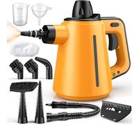 Vaporeta Limpieza Hogar, Steam Cleaner con 10 Accesorios, 3,5 bar de Presión de Vapor, para Eliminar la Suciedad Limpiador Vapor 1050 W Vaporeta de Mano para Limpiar Suelos, Muebles Tapizados y Coches