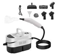 Vaporeta Limpieza Portátil 1200ML, 2500W Limpiador a Vapor Manual con 8 Accesorios, 4.5 Bar Vaporeta de Mano con Pantalla Táctil, Presión de Vapor para Cocina, Baño, Coche, Suelo, Sofá