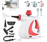 Vaporista Steammaster, Laytic Handheld Pressure Steam Cleaner for Home, with Accessories, Lightweight and Maneuverable, for Cleaning Car, Furniture, Floor, Upholstery, Tile (Pink)