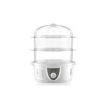 Vaporizador de 3 capas para el hogar, vaporizador eléctrico, cocina de alimentos, huevo al vapor, 6 engranajes, temporizador, caldera, máquina de desayuno, apagado automático, utensilios de cocina