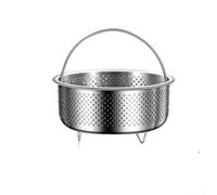 Vaporizador de acero inoxidable para verduras, huevos de arroz, carne y mariscos con diseño estable del pie para la seguridad (C)