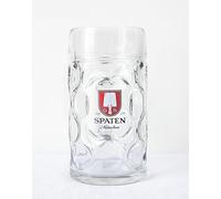 Vaporizador de cerveza de vidrio con diseño de logotipo de espátula, 1 litro