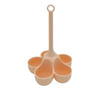 Vaporizador de huevos de silicona | 5 rejillas de silicona con mango largo | robusto soporte para escalfar huevos para cocinar al vapor, utensilio de cocina