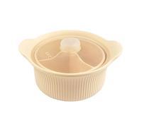 Vaporizador de microondas para verduras: con olla y asa de compartimiento | Recipiente a vapor, tazón de microondas para verduras, brócoli, pasta, sopa, pescado, mariscos, cocina casera