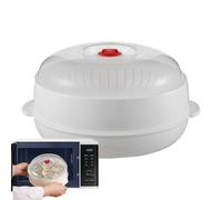 Vaporizador de microondas - Vapor de alimentos Utensilios de cocina - Vaporizador de cocina resistente al calor para alimentos como bocadillos arroz huevos fideos