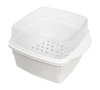 Vaporizador de microondas - vaporizador de verduras, vaporizador de calor | Contenedor de cocina para microondas, caja de alimentos sin BPA con tapa, pescado de vapor y verduras sin esfuerzo, solución