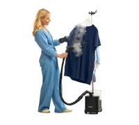 Vaporizador de ropa comercial Fridja f1600 - Potente vaporizador de prendas de 2200 W - Doble ajuste de vapor y depósito de agua de 4 L para eliminar rápidamente las arrugas - Apto para todo tipo de t