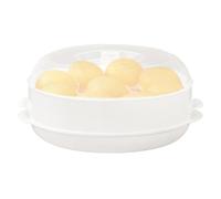 Vaporizador de Verduras para Microondas | Recipiente de Una o Dos Capas con Tapa | Tazón de PP para Cocción Saludable, Recalentado y Preparación de Comidas | Contenedor para Calentar en Cocina, Oficin