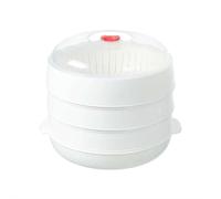 Vaporizador de verduras para microondas, vaporizador de microondas para verduras, cuenco de calefacción multifuncional, micro utensilios de cocina para cocinar (3 capas)