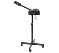 Vaporizador facial profesional con pantalla LCD, limpiador de poros de 360° y máquina de spa de vapor, sauna facial con vapor caliente y función de temporizador