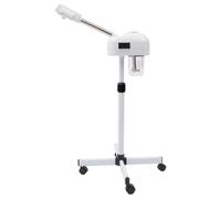 Vaporizador facial profesional con ruedas, 750 W, vaporizador facial con nano nebulización y ajuste de altura, vaporizador de estudio cosmético, vaporizador de poros con depósito de 600 ml, color