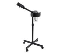 Vaporizador facial profesional, sauna facial ajustable, vapor limpiador de poros, nivel de niebla caliente con boquilla giratoria de 360 ° para limpieza de la piel de salón a 40 °C