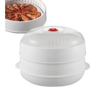 Vaporizador Microondas - ABS, Vapor de pescado compacto para microondas tazón de calefacción Mango práctico | Cocina rápida y fácil de manejar Contenedor de alimentos para microondas, vapores de