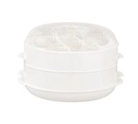 Vaporizador para microondas, olla apilable para verduras y pescados con tapa, vaporizador de verduras para microondas, olla térmica multifuncional para microondas, para almuerzo, cena, apartamento