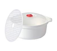 Vaporizador para microondas para olfatear - Vaporera con tapa | polipropileno de calidad alimentaria, mango antideslizante resistente al calor, para calentar pasta, pan, utensilios de cocina
