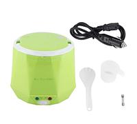 Vaporizador Portátil Multifuncional para Alimentos, Mini Olla Eléctrica de 1,6 L para Uso en Camiones, Ollas Arroceras de 24 V Y 140 W, Pequeños Electrodomésticos(Verde)
