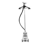 Vaporizador vertical, plancha de vapor de viaje con depósito de agua de 2200 W, 3 l, fácil de mover con 4 ruedas motrices, válvula antical, triple manguera de protección térmica