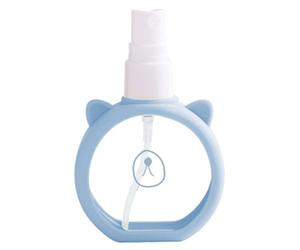 Vaporizadores de nebulización fina, pequeño vaporizador de dibujos animados de 55 ml, botella de maquillaje antifugas de niebla fina con tapa, botella de spray de agua hidratante, laca para cheve
