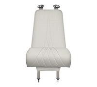 VAPORVERSE 1 Pieza Extensión Asiento Coche para Ford S-MAX II/Galaxy III/Edge 2015 2016 2017, Cojín Reposapiernas Cuero Ergonómico Almohadilla de Soporte Muslos,Beige