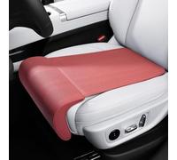 VAPORVERSE 1 Pieza Reposapiernas de Asiento de Coche para VW Golf 8 (VIII) CD I 2019-2024, Cojín Extensor de Muslos de Cuero PU y Espuma Viscoelástica Accesorios Auto,Red