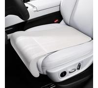 VAPORVERSE 1 Pieza Reposapiernas de Asiento de Coche para VW Golf 8 (VIII) CD I 2019-2024, Cojín Extensor de Muslos de Cuero PU y Espuma Viscoelástica Accesorios Auto,White